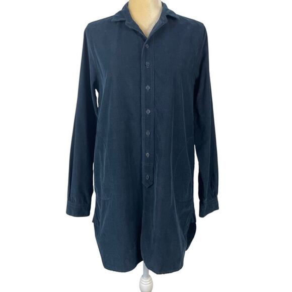 CP Shades Cecelia Baby Corduroy Tunic Top Small Long Sleeve 3/4 Button Front - Picture 5 of 16